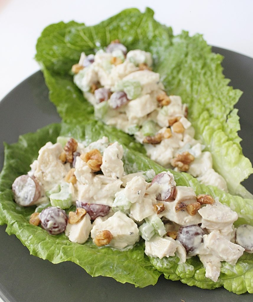 Chicken Salad Lettuce Wraps | Autumn Enloe Nutrition