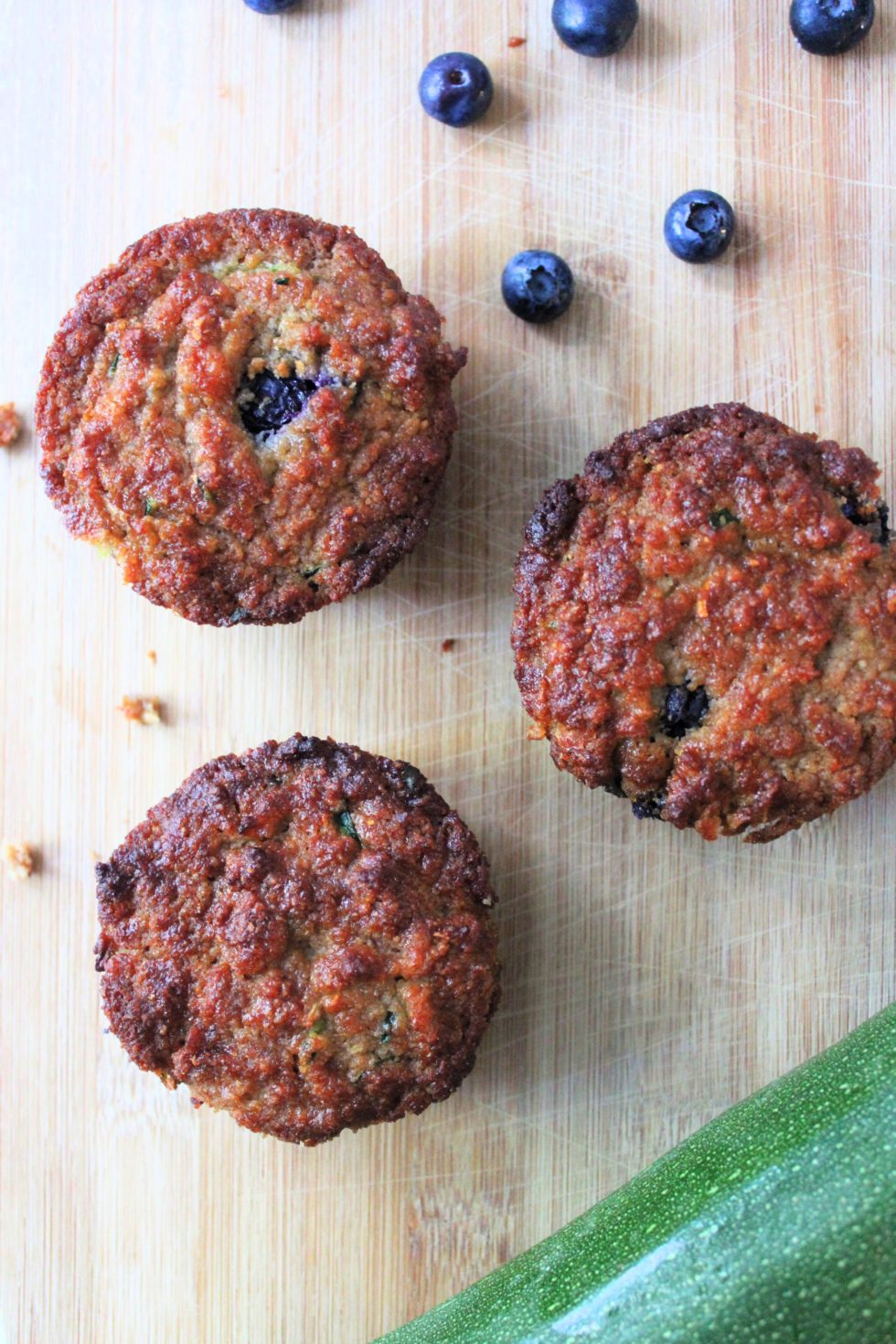 Healthy Blueberry Zucchini Muffins