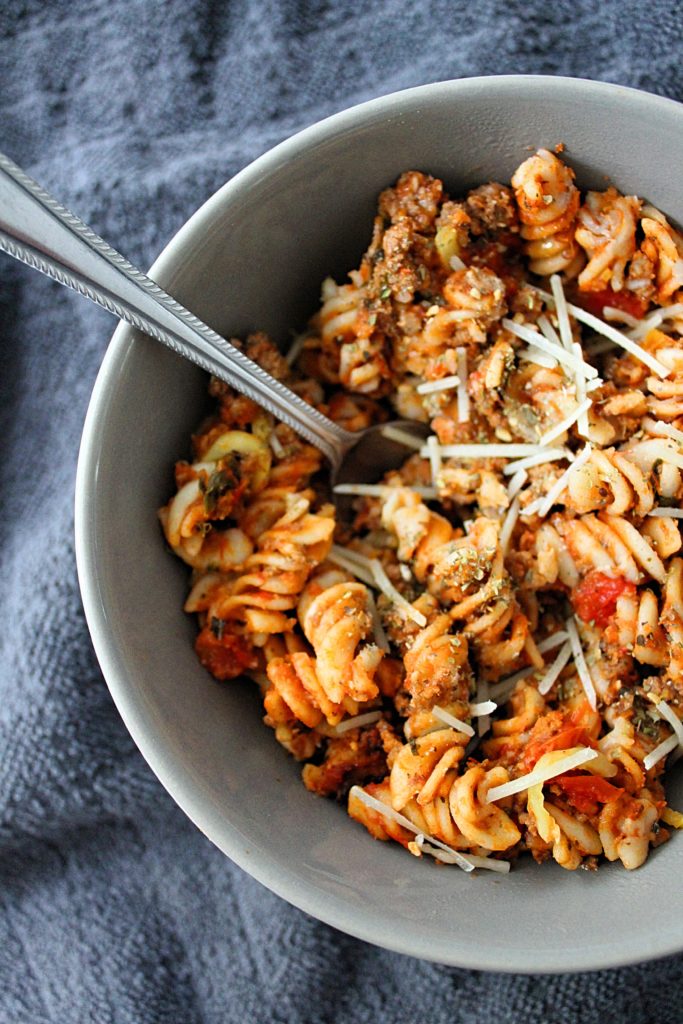 One-Pan Veggie Spaghetti