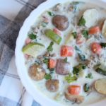 One-Pot Creamy Sausage & Veggie Soup